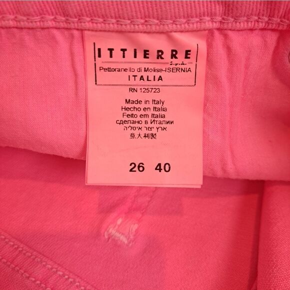 Fiorucci Hot Pink Denim Short Shorts Size 26 NWT - Picture 4 of 5
